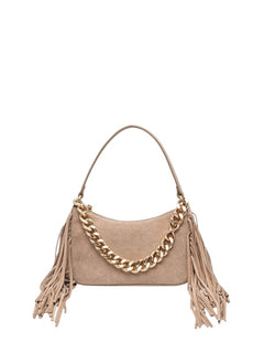 Twinset borsa 'Liliane' piccola in suede sabbia da donna