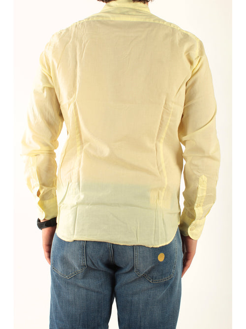 MC2 Saint barth camicia chemise in cotone uomo giallo