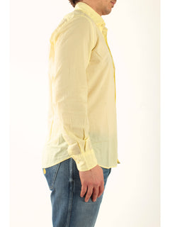 MC2 Saint barth camicia chemise in cotone uomo giallo