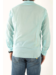 MC2 Saint barth camicia chemise in cotone uomo verde acqua