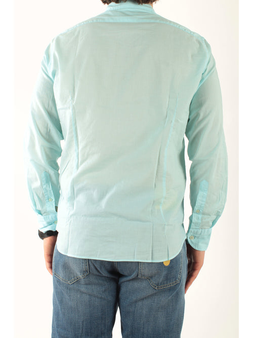 MC2 Saint barth camicia chemise in cotone uomo verde acqua