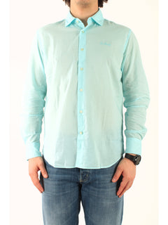 MC2 Saint barth camicia chemise in cotone uomo verde acqua