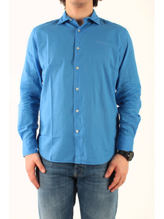 MC2 Saint barth camicia chemise in cotone uomo azzurro
