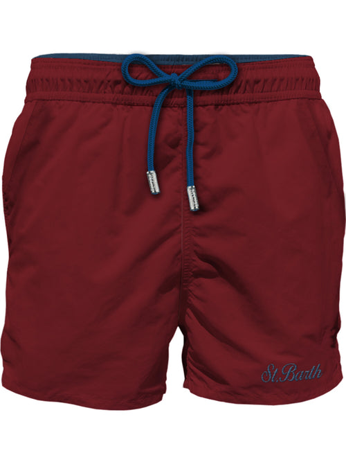 MC2 Saint barth costume mare Comfort da uomo bordeaux