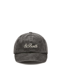 MC2 Saint barth cappellino DAVIS con visiera da uomo grigio