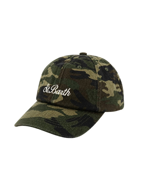 MC2 Saint barth cappellino con visiera da uomo camouflage