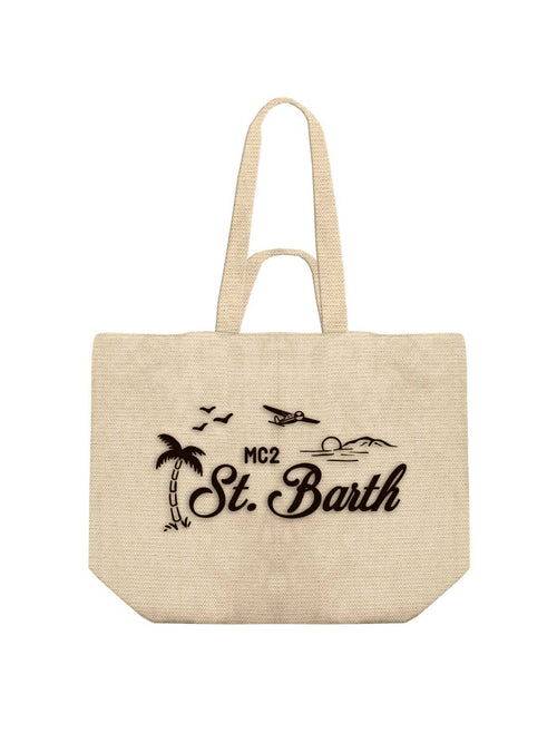 MC2 Saint barth borsa tote essential da uomo beige