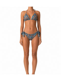 MC2 Saint Barth Bikini Sarius triangolo da donna marrone/celeste