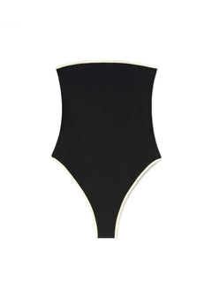 MC2 Saint barth KHYRA STRING costume intero da donna nero