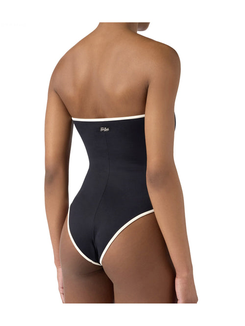 MC2 Saint barth KHYRA STRING costume intero da donna nero