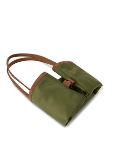 MC2 Saint Barth Borsa city large in nylon da donna verde militare