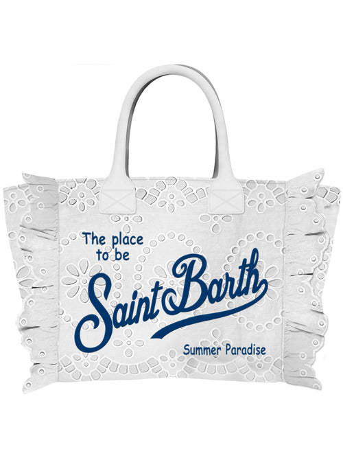 MC2 Saint barth borsa vanity large da donna bianco