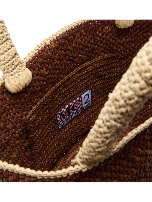 MC2 saint barth borsa Marcy in raffia da donna marrone