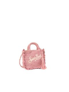 MC2 saint barth borsa Volant mini in raffia da donna rosa