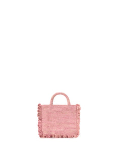 MC2 saint barth borsa Volant mini in raffia da donna rosa