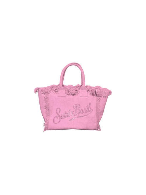 MC2 Saint barth borsa vanity mini in canvas da donna rosa