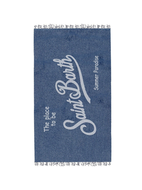 MC2 Saint barth telo mare FOUTAS in cotone blu