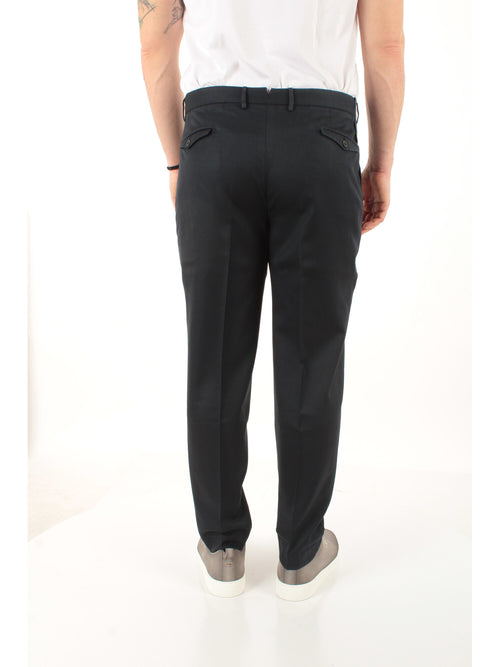 Santaniello ARECHI pantalone con pinces da uomo nero