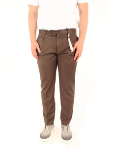 Santaniello ARECHI pantalone con pinces da uomo moro