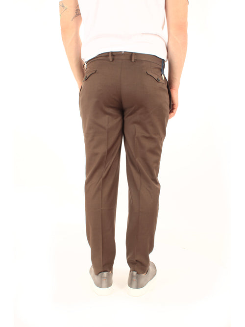 Santaniello ARECHI pantalone con pinces da uomo moro