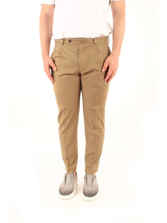 Santaniello ARECHI pantalone con pinces da uomo terra
