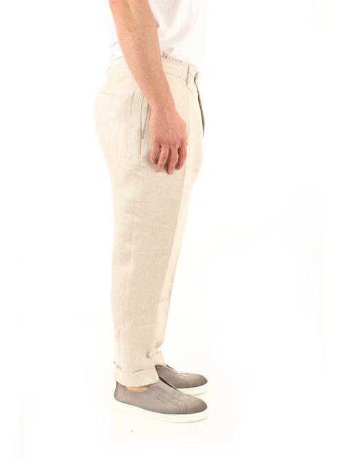 Berwich CHIAIA pantalone da uomo light beige