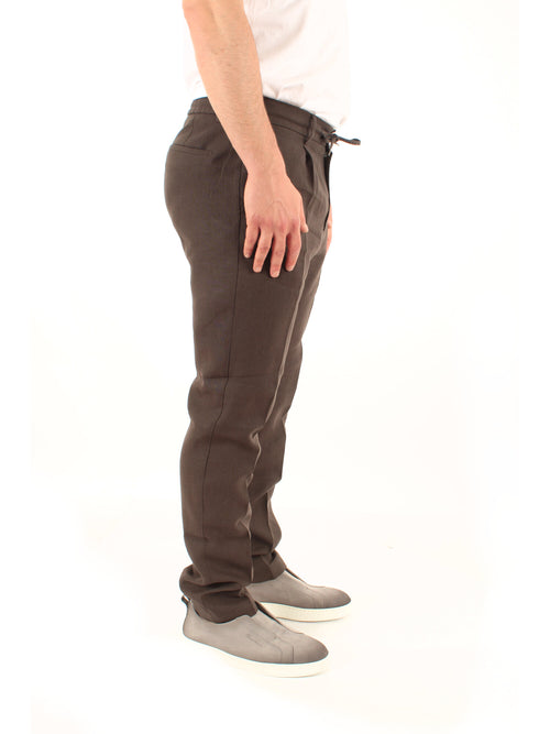 Berwich CHIAIA pantalone da uomo dark brown