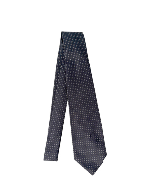 Barba cravatta 7 pieghe da uomo blu