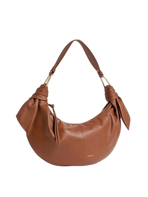 Coccinelle furoshiki large borsa da donna cognac