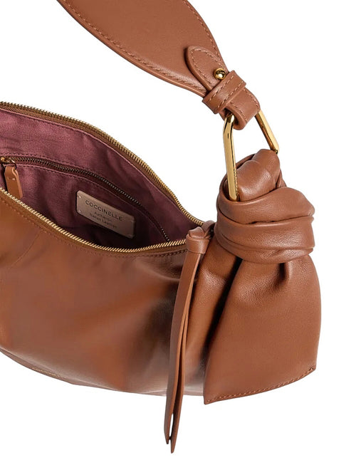 Coccinelle furoshiki large borsa da donna cognac