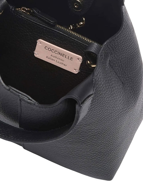 Coccinelle c-easy small borsa in pelle noir