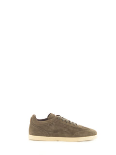 Kiton sneaker in pelle scamosciata da uomo verde