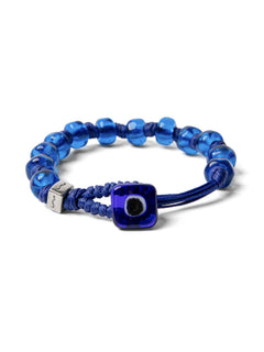 Aua bracciale vetro blu unisex, BLU NOTTE