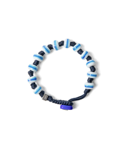 Aua bracciale vetro bianco/azzurro unisex, CAPRAIA