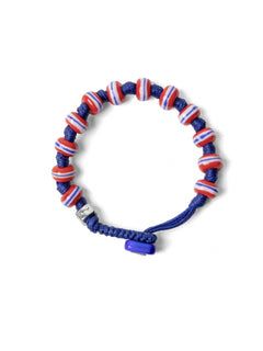 Aua bracciale vetro blu/rosso unisex, CERVO