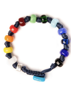 Aua bracciale vetro BLU/MULTICOLOR unisex,POSITANO DI NOTTE