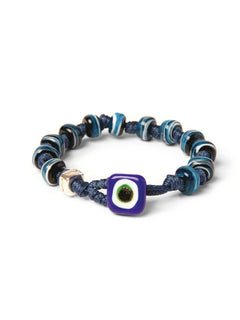 Aua bracciale vetro BLU/AZZURRO unisex,TARANTO