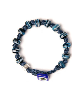 Aua bracciale vetro BLU/AZZURRO unisex,TARANTO