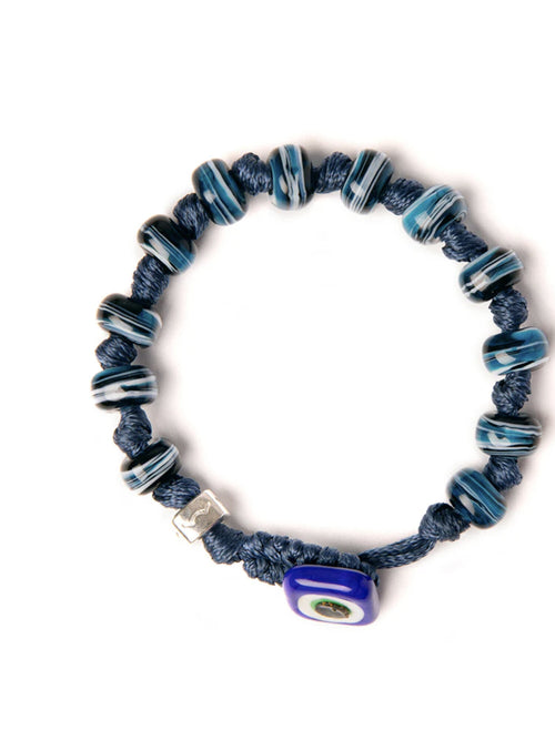 Aua bracciale vetro BLU/AZZURRO unisex,TARANTO