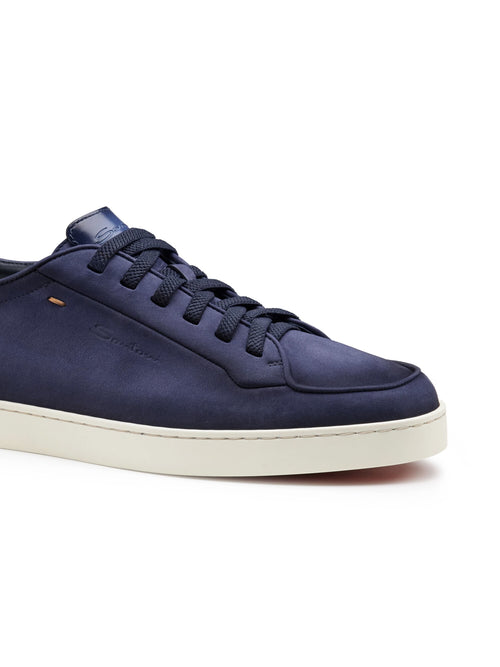 Santoni Sneaker Off-duty in nabuk da uomo blu