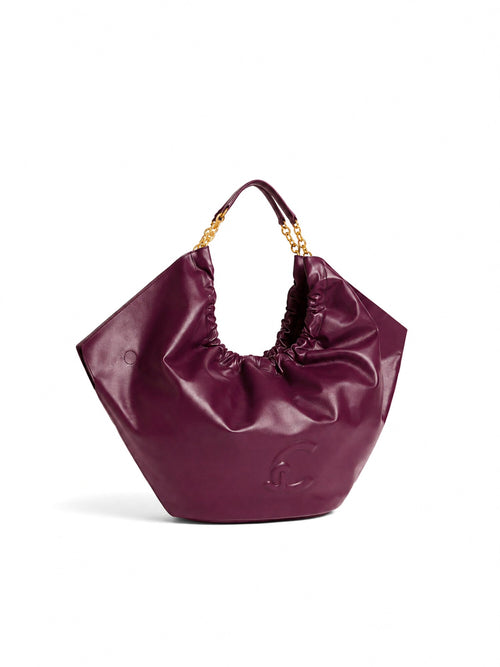 Coccinelle borsa Smash large in pelle berry da donna