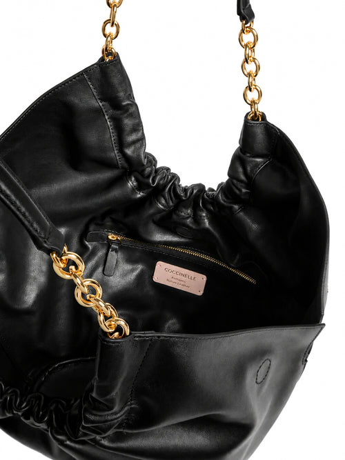 Coccinelle borsa Smash medium in pelle noir da donna