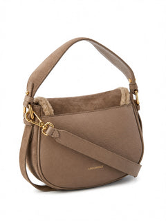 Coccinelle borsa Mavery small in suede toupe da donna