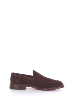 Tricker's Adam mocassino in pelle scamosciata da uomo coffee