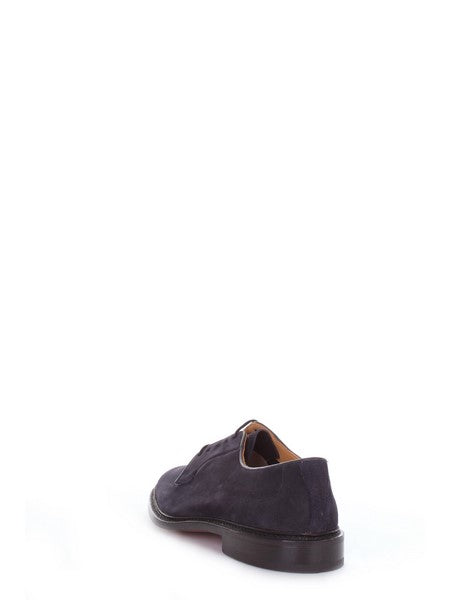 Tricker's Robert scarpa derby stringata casual da uomo blu, Robert