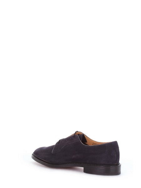 Tricker's Robert scarpa derby stringata casual da uomo blu, Robert