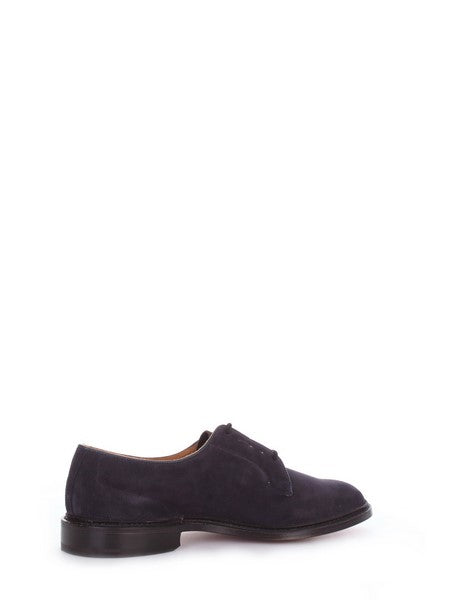 Tricker's Robert scarpa derby stringata casual da uomo blu, Robert