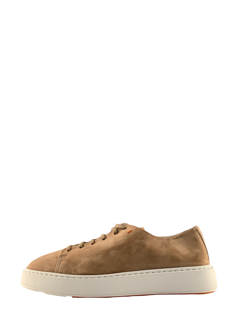 Santoni DRUNKS sneaker in suede light brown da uomo,MBCD21640BARTVSFC30