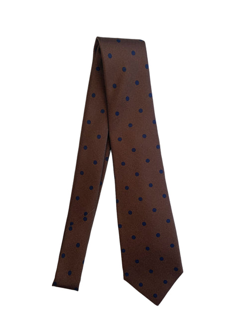 Kiton cravatta in seta da uomo marrone,UCRVKPC03H4110000