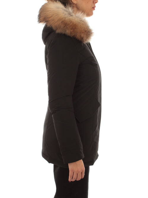 Woolrich Luxury Arctic Parka in Urban Touch con pelliccia removibile da donna black